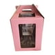 thumbnail image 5 of Caja alta para pastel, caja para pastel escalonada, almacenamiento portátil para pastel, caja de transporte para pastel endurecido, portador de pastel Rosa 25cmx25cmx30cm Macarena Cajas altas para pasteles, 5 of 8