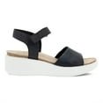 thumbnail image 2 of ECCO Women's Flowt Wedge Cork Sandal Black Nubuck - 272313-01001, 2 of 7