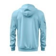 thumbnail image 5 of Dresfit Tactical Sweatshirts Mens Fleece Quarter Zip Hoodies Hooded Long Sleeve Travel Pullover Winter Fall Lined Cargo Warm Sweatshirt Light Blue 3XL, 5 of 9