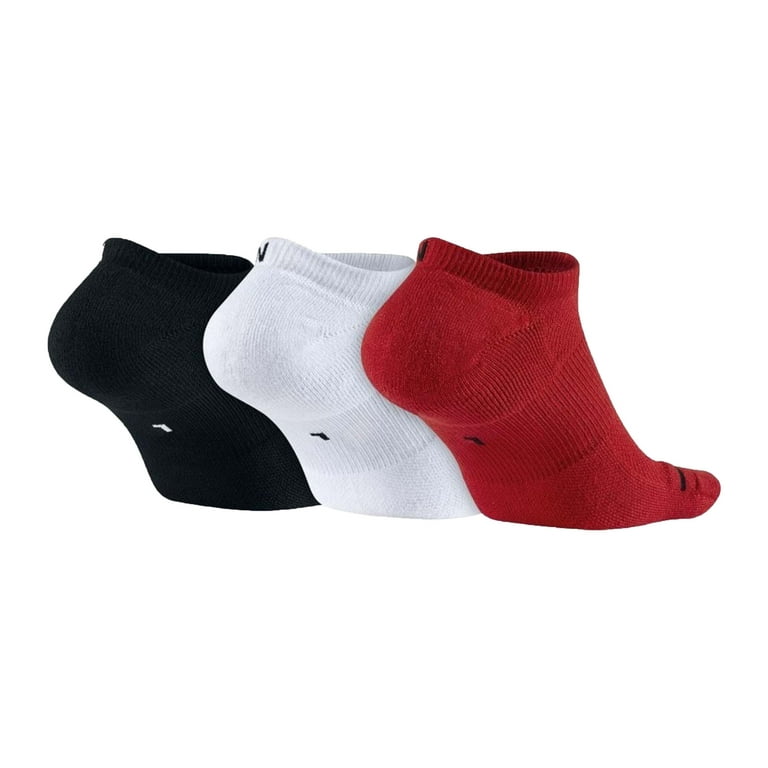 Nike Air Jordan Jumpman No-Show Socks Pair Pack Large