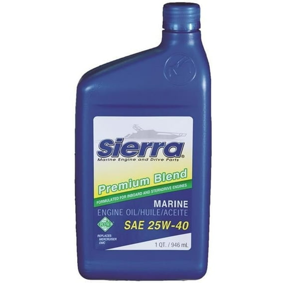 Sierra International S5M-1894002 25W40  4-Stroke Marine Stern Drive Engine Oil