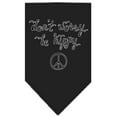 thumbnail image 2 of Pet and Dog Bandana Screen Printed, "Don't Worry, Be Hippy", 2 of 10