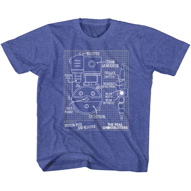 The Real Ghostbusters T-Shirt Vintage Royal pour Tout-Petit