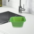 thumbnail image 1 of Large Drainage Basket Plastic Sink Filter Basket Vegetable Fruit Storage Basket Set, Green, 1 of 9
