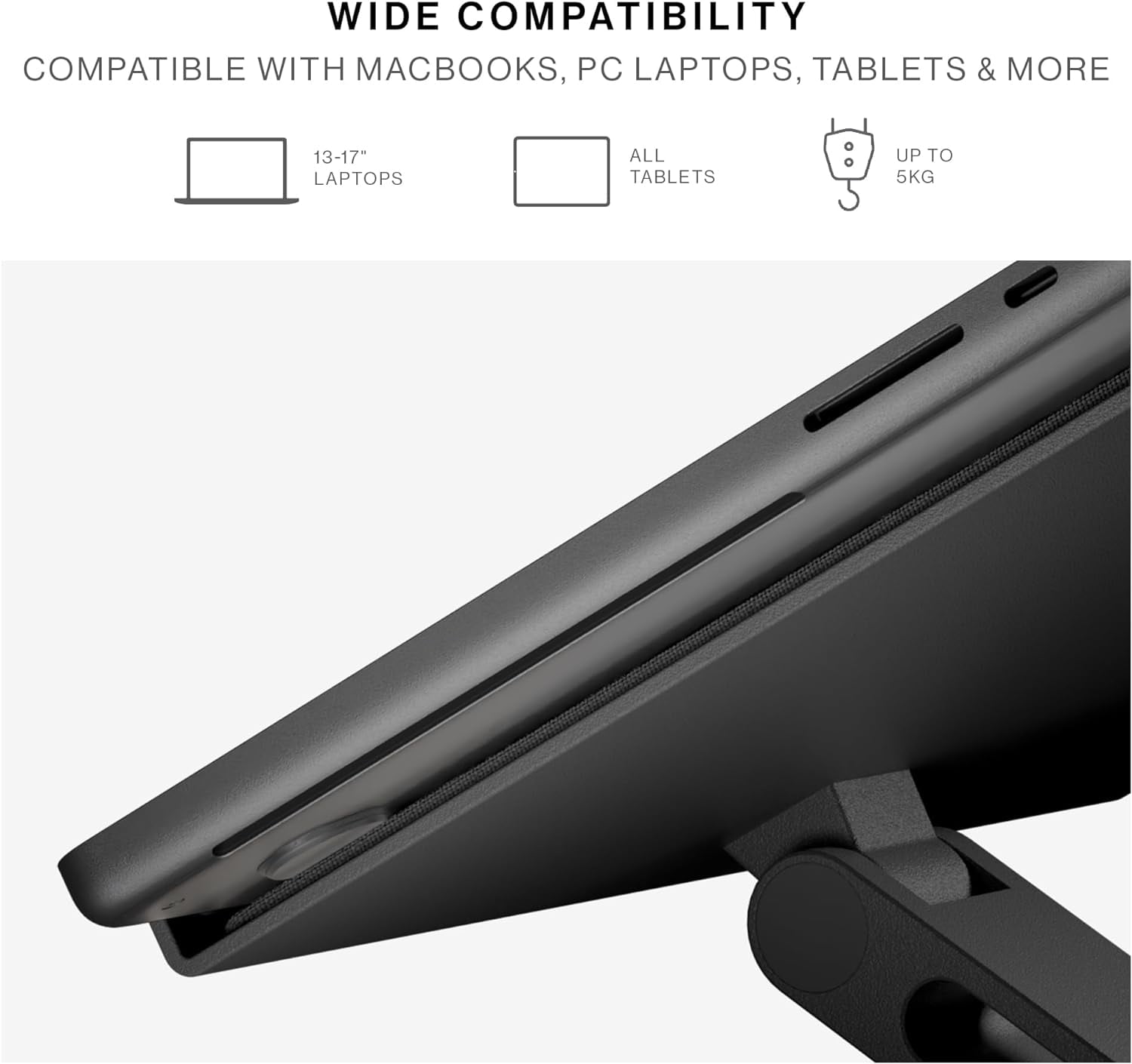 Native Union Desk Laptop Stand – Height Adjustable Ergonomic Computer Stand – up to 5kg (Sandstone)