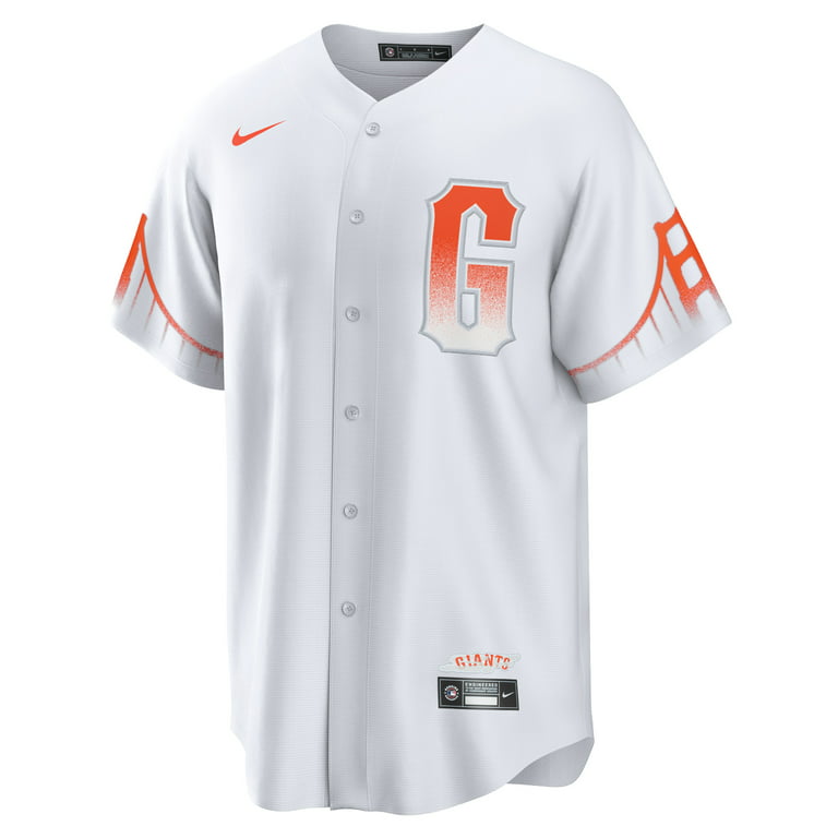 Men's San Francisco Giants Nike Cream Home Official Authentic Custom Jersey