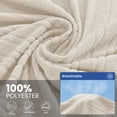 thumbnail image 3 of JIATER Couch Covers for L Shaped Sectional Sofa Covers 2-Piece Stretch Throw Sofa Slipcovers,Beige, 3 of 8