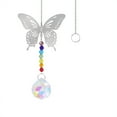 thumbnail image 1 of Atrapasueños de cristal de mariposa, máquina colgante de arcoíris de cristal para decoración de ventana, hogar y jardín, 1 of 5