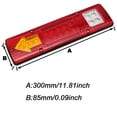thumbnail image 4 of Destyer 2pcs ABS Camion Remorque Feux Arrière Solutions d'Éclairage Polyvalentes pour Toute Application Large 24v Couverture Rouge 1Set, 4 of 6