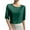 Army Green, variant on Silk Blouse for Women M Short Sleeve Dressy Tops Satin Blouse Solid Tanks Collared Style Elegant Silk Shirts