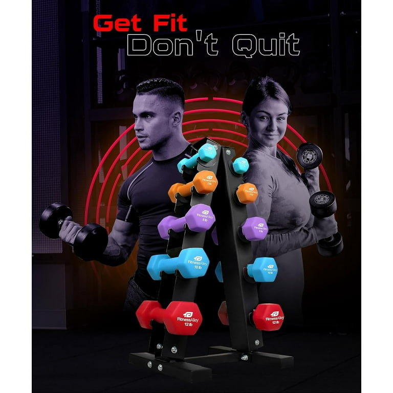 Fitness Alley Dumbbells Storage Rack Neoprene Dumbbells Weight Rack 2.0MM Thickness Weight Organizer Stand for Home Gym 5 Holder Walmart