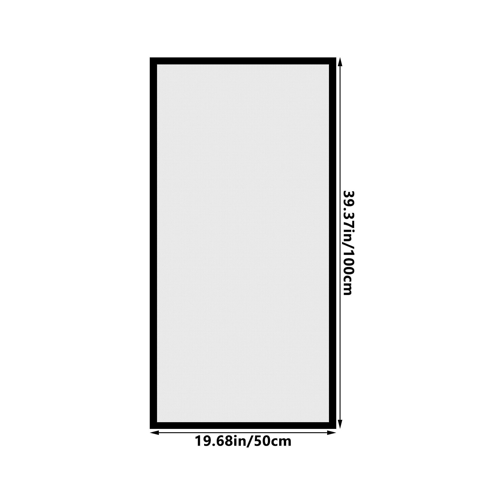 Magnetic Window Screen Adjustable DIY Window Net Screens Mesh MaxFiberglass Mesh for House Windows with Frames Grey Mesh