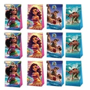 24PCS Moana Party Favor Candy Bags for Anime Themed Birthday Supplies Decor,Birthday Game Party Kraft Paper Goodie Gift Bag Decorations