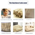 thumbnail image 2 of Qualitchoice Solid Color Sofa Cover Elastic Couch Dust-proof Anti-slide Slipcover Living Room 1/2/3/4 Seater Covers Protector Full Coverage Silver gray XL, 2 of 9