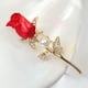 thumbnail image 5 of Broche de rosa, broche de diamantes de imitación, broche para ramo, broche de boda, accesorio para broche de boda, 5 of 7