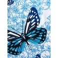 thumbnail image 4 of Camiseta de impresión de mariposa de flor Rosegal  Mangas largas de talla grande, 4 of 5