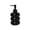 Black, variant on Jubipavy 350ml Stacked Bubble Glass Soap Dispenser, Refillable Pump Bottle for Hand Soap Shampoo Lotion, White/Black/Beige Options
