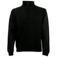 thumbnail image 3 of Fruit Of The Loom Mens Zip Neck Sweatshirt Top, 3 of 8