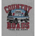 thumbnail image 2 of Country Roads Take Me Home Heather Gray Adult Long Sleeve Hoodie-3XL, 2 of 3