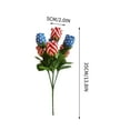 thumbnail image 3 of 4th of July Flowers, American Flag Artificial Flowers, 14" Patriotc Flower for Independence Day Home Decor Red White Blue Kitchen Floral Arrangements Table Centerpieces Memorial Day Veterans Day, 3 of 9