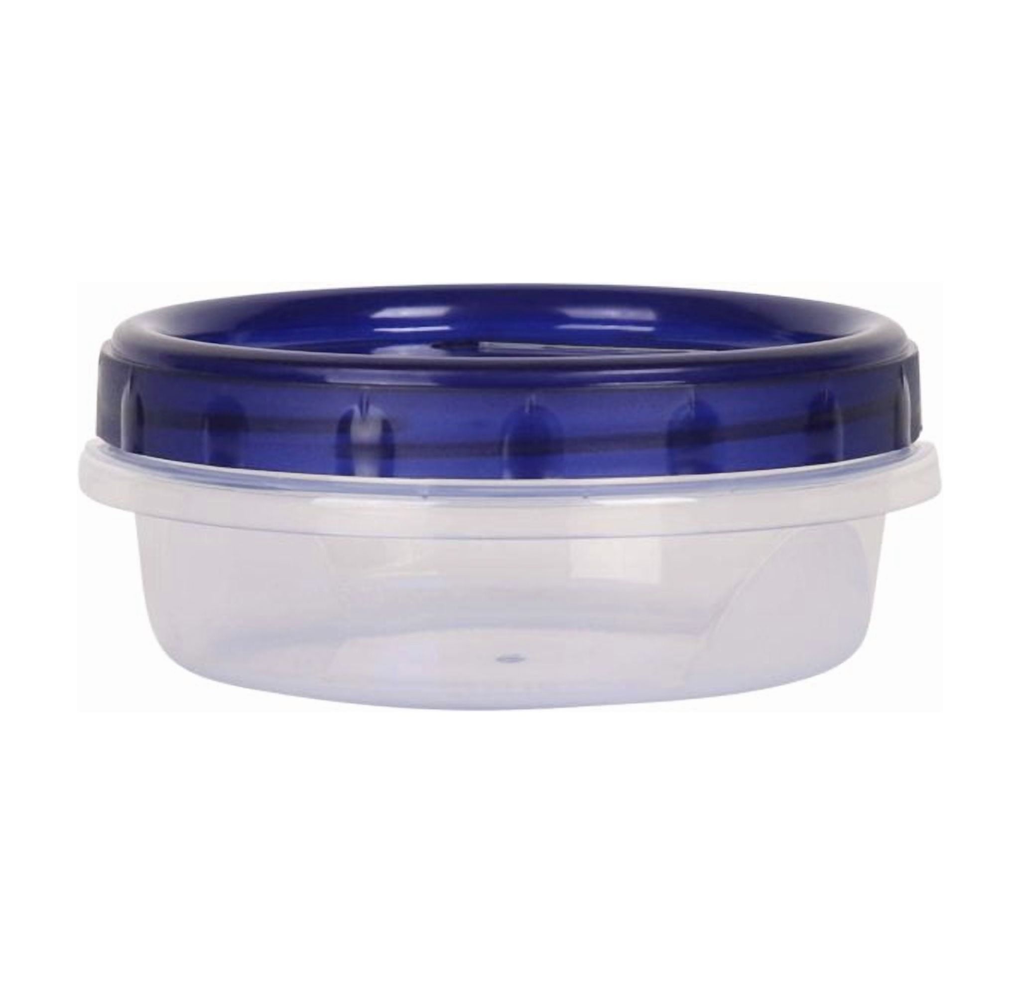 Next Level Stuff Plastic Stackable Twist Top Food Storage Containers, 4 Pack