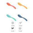 thumbnail image 2 of Spoon Non-Stick Lightweight Stirring Multi-Purpose Tablespoons Kitchen Supplies Tableware Rice Ladle Cooking Tool Travel Orange, 2 of 9