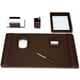 D3404-chocolate-brun-cuir-7-pièce-bureau-set – image 1 sur 1