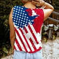 thumbnail image 4 of Edvintorg 4Th Of July Tank Top for Women Fashion Summer Womens Tops And Blouses Casual Round-Neck Sleeveless Vest Strapless Printed Festival Tops, 4 of 6