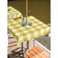 thumbnail image 2 of Square Outdoor Tablecloth with Umbrella Hole Yellow Gradient Outside Table Cloth Waterproof Patio Table Cover Farm Plaid Buffalo Checkered Gingham Zipper Tablecloths for Picnic Camping 54x54 Inch, 2 of 8