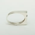 thumbnail image 6 of LBG British Made 18k White Gold Natural Garnet Mens Band Ring - 33 size options - Size 11.5, 6 of 7
