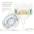 thumbnail image 5 of Yooforea Silicone Coated Glass Baby Bottle, 6M+ Fast Flow Nipple I Anti-Colic, Wide Neck, Stable Base I Medical-Grade Silicone Coating Shatter Protection, BPA BPS PVC Free (270 ML/9 OZ-Tea), 5 of 5