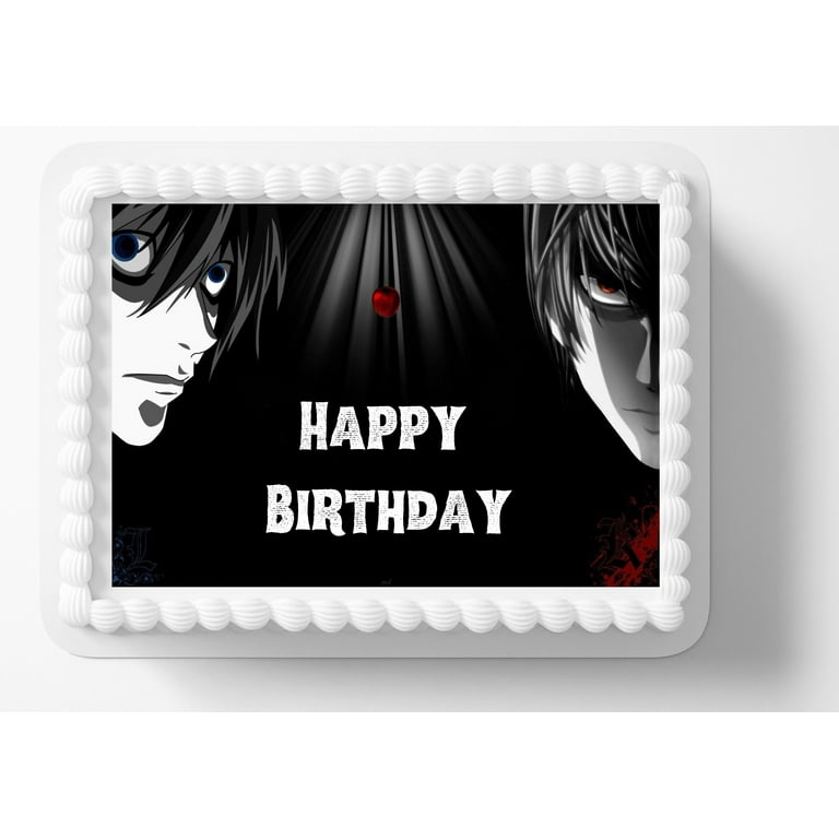 Anime Manga Death Edible Custom Cake Topper Cake Topper Edible Image  Birthday Cake Edible Cake Sticker Decal