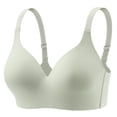 thumbnail image 1 of Breezora Women's Everyday Comfort Bra Wireless Soft Fabric Intimate Wear Seamless Design Breathable Essential Basic Wardrobe Piece Green, 1 of 5