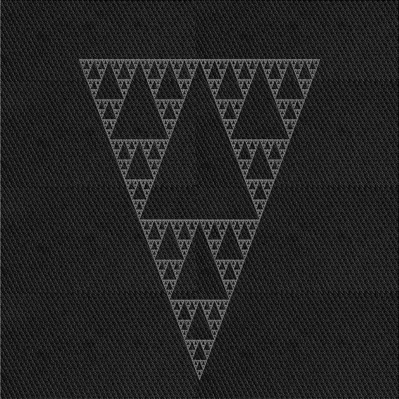 Ahgly Company Indoor Square Patterned Night Black Area Rugs, 4' Square