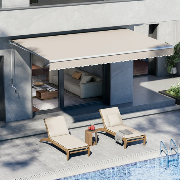 8.2'x6.5' Patio Awning Retractable