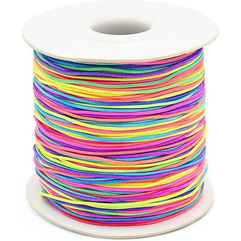 Elasticity Cord Kit with Appx 100M Cord in 4 Colors, Bead Stringing Glue,  and Elastic Cord Needle