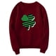 thumbnail image 1 of St. Patrick's Day Suéter de hombre Fleece Impreso Casual Cuello redondo Pullover Top Pompotops oipoqjl18923, 1 of 3