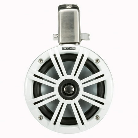 KICKER - 6-1/2" 2-Way Marine Speakers with Polypropylene Cones (Pair) - White