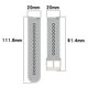 thumbnail image 4 of Correa De Repuesto Compatible Con Samsung Galaxy Watch4 40/42/44/46 Mm /Watch4 Classic Silicone Watch Band seitruly EL017274-03, 4 of 5