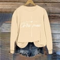 thumbnail image 2 of Women's Christmas Sweatshirts Graphic Hooded Sweatshirt Long Sleeve Crew Neck Pullover Xmas Holiday Tops, 2 of 5