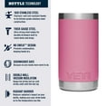 thumbnail image 3 of YETI Rambler Jr. 12 oz Kids Bottle, with Straw Cap, Harbor Pink, 3 of 4