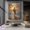 Rolled Canvas, variant on Jesus Walking On Water, Christian Sunset Poster Art