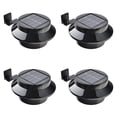thumbnail image 1 of Paquete de 4 luces LED solares para canalones, luces de noche solares blancas/negras, luces de pared, luces de valla, luces de alero Zhivalor CPB-US-DYP817-1, 1 of 5