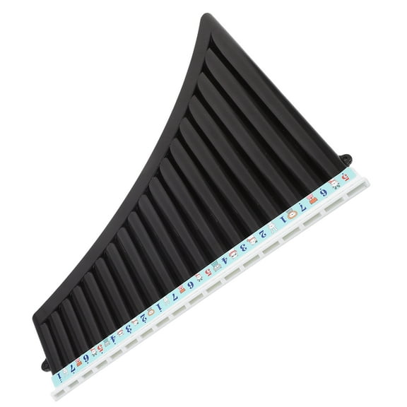 Raindrops ABS Pan Flute Musical Instrument Brown Portable Comfortable Grip C-Tune