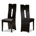 thumbnail image 1 of Baxton Studio Rh5509c-Brun Foncé-Dc Alani Chaise de Salle à Manger Moderne et Contemporaine en Similicuir Brun Foncé - Ensemble de 2, 1 of 5