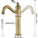 thumbnail image 5 of Grifo de lavabo alto de latón, grifo de baño con grifo mezclador de lavabo de caño alto giratorio de 360 ​​°, grifo mezclador de lavabo ajustable en frío y caliente, grifo mezclador de baño Kuyhfg Bienvenido a Kuyhfg, 5 of 5