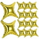 thumbnail image 4 of BRIGHTFUFU 20 piezas 10 pulgadas globo de papel de aluminio pequeño globo shuriken suministros para fiestas globos decorativos (dorado), 4 of 8