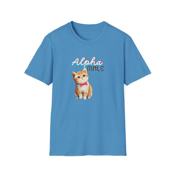 Funny Cat-itude Cat T-Shirt Alpha Male