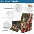 thumbnail image 5 of Xixirimido American Flag Deer Forest Camo Pattern Recliner Chair Cover, 4-Pieces Stretch Recliner Covers for Recliner Chair Soft Reclining Chair Slipcover Furniture Protector for Pets Kids, 5 of 8