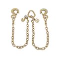 thumbnail image 2 of Grade 70 V-Chain Bridle Tow w/ 1/2" Slip Hook w/ Safety Latch & Grab Hooks at Pear Link - 3' Leg 4700 LBS WLL Tow Truck Chain for Trailer Wrecker Recovery Towing, 2 of 9